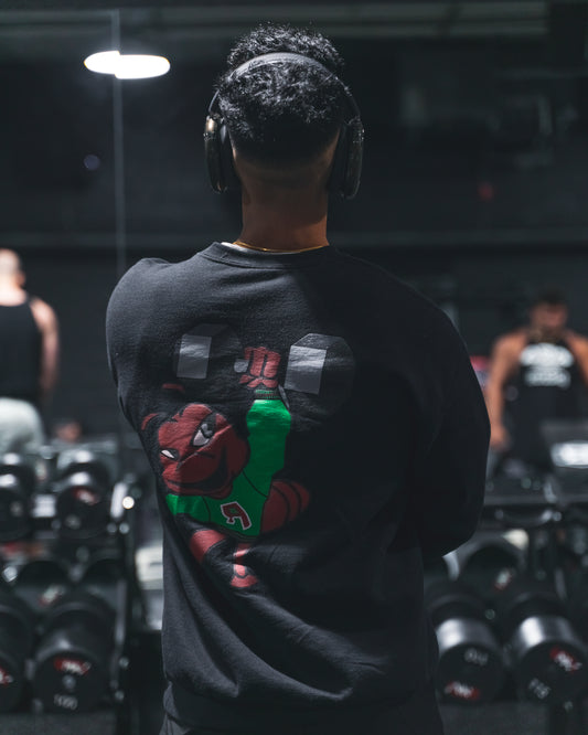 Pump Cover Crewneck Sweatshirt - Onyx