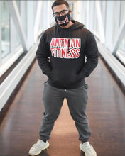 Load image into Gallery viewer, Performance Fitted Thick “Logo Scripted” Hoodie - Dusk Black
